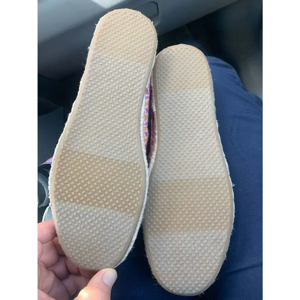 TOMS Alpargata Rope 2.0 Shell Pink Embroidery Espadrilles